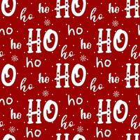 ho-ho-ho-ho-nahtlos komisch Muster. Weihnachten Hintergrund zum Geschenk Verpackung. vektor