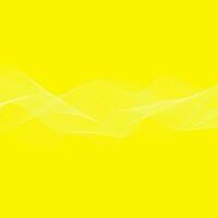 modern einfach abstrakt Weiß Farbe wellig Linie Muster auf Gelb Farbe Hintergrund vektor