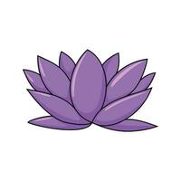 Lotus Blume Design Vektor Illustration. exotisch Blumen- Zeichen und Symbol.