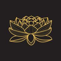 Lotus Blume Design Vektor Illustration. exotisch Blumen- Zeichen und Symbol.