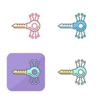 Schlüsselcode-Vektorsymbol vektor