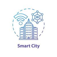 Symbol für das Smart City-Konzept vektor