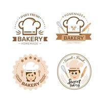 bageri logotyp mall. bageri ikon, bageri märken vektor