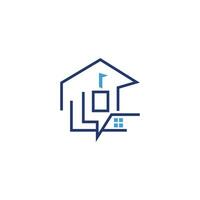 Immobilien-Home-Icon-Logo-Design, Immobilien-Vektor-Logo-Design vektor