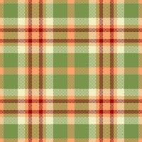 Textur nahtlos Textil- von Stoff Tartan Vektor mit ein Plaid Muster Hintergrund überprüfen.