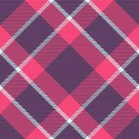 prüfen Hintergrund Tartan von Muster Vektor nahtlos mit ein Stoff Textur Textil- Plaid.