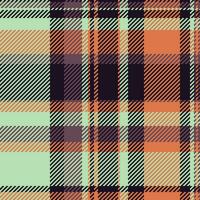 Stoff prüfen Hintergrund von Muster Textur nahtlos mit ein Textil- Plaid Vektor Schottenstoff.