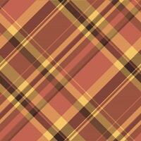 Textur Hintergrund Stoff von nahtlos Plaid Muster mit ein Textil- Vektor Tartan überprüfen.