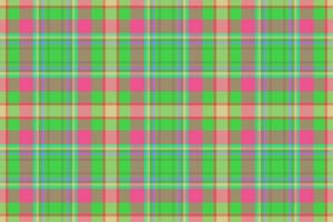 Textil- Plaid Tartan von Stoff Textur prüfen mit ein nahtlos Muster Vektor Hintergrund.