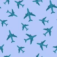 Flugzeug Muster. Muster, Flugzeuge, viele von Flugzeuge vektor