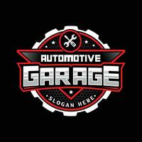 Auto Reparatur und Garage Logo zum Automobil Auto Geschäft vektor