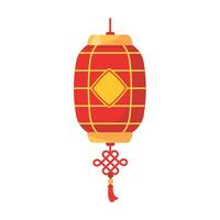 kinesisk röd lykta för dekoration under kinesisk ny år festival vektor