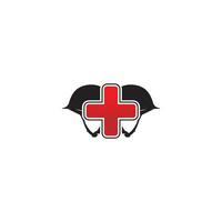 medicinsk krig logotyp vektor