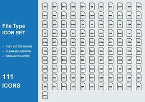 Datei Art Symbol einstellen vektor
