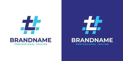 Brief t Hashtag Logo, geeignet zum irgendein Geschäft mit t Initial. vektor