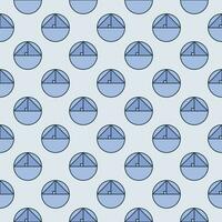 Kreis geometrisch gestalten Blau nahtlos Muster - - Vektor Geometrie Konzept modern Hintergrund