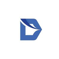 Brief d Logosymbol zum Busse und Unternehmen vektor