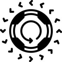 fast ikon för cirkulär vektor