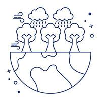 skog regn ikon i perfekt design vektor
