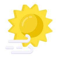 Prämie herunterladen Symbol von meistens sonnig Tag vektor