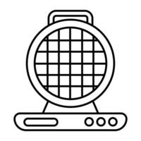 ein kreativ Design Symbol von Waffel Hersteller vektor