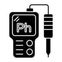 ein einzigartig Design Symbol von ph Meter vektor