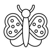 ein Ikonendesign des Schmetterlings vektor