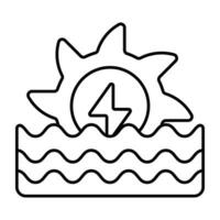 modern design ikon av hydro kraft vektor