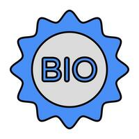 ett ikon design av bio vektor