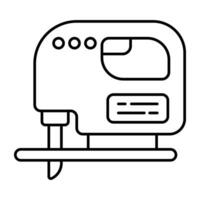 ett ikon design av elektrisk kontursåg vektor