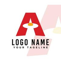 vektor logotyp brev en kombination omelett ägg logotyp