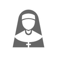 Nonne Symbol Logo Design vektor