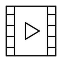 Film Symbol im Linie Stil vektor