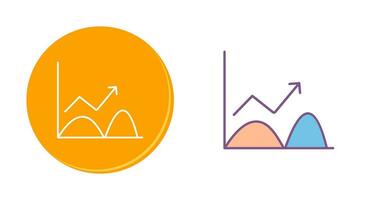 Trend im Diagrammvektorsymbol vektor