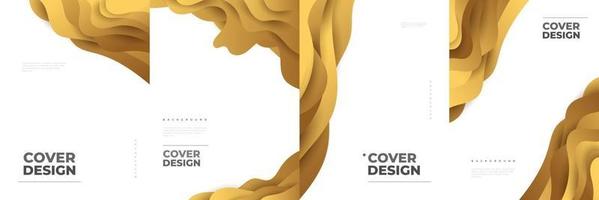 moderne abstrakte Cover-Design-Vorlage mit bunten fließenden Formen vektor