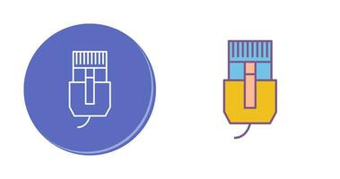 unik internet kabel- vektor ikon