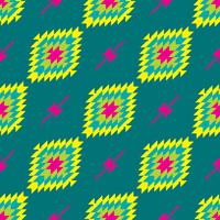 Mexican Folkloric tracery textil sömlösa mönster