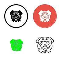 Bulldogge-Vektor-Symbol vektor