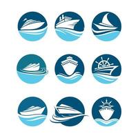 Kreuzfahrtschiff Logo Bilder vektor