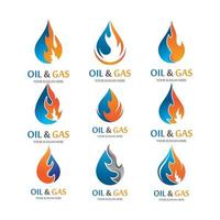 Öl- und Gas-Logo-Bilder vektor