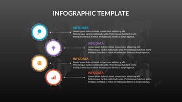 farbige Infografik-Vorlage vektor