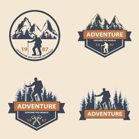 Entdecken Sie die Vorlage für das Abenteuer-Logo-Konzept