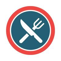 Restaurant Vektor Glyphe zwei Farbe Symbol zum persönlich und kommerziell verwenden.