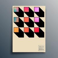 gradient färgstark design för tapeter, affischer, flygblad, broschyromslag. vektor