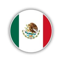 abstrakt Kreis Mexiko Flagge Symbol vektor