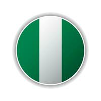 abstrakt Kreis Nigeria Flagge Symbol vektor