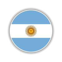 abstrakt Kreis Argentinien Flagge Symbol vektor