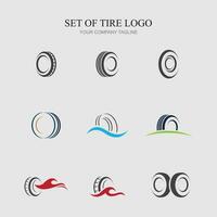Reifen Logo und Symbol Element vektor