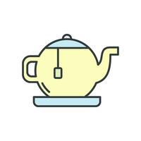 Tee Topf Symbol Vektor Design Vorlagen einfach und modern