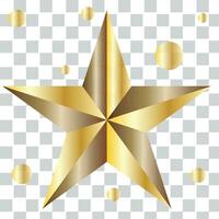 golden Star - - 3d machen vektor